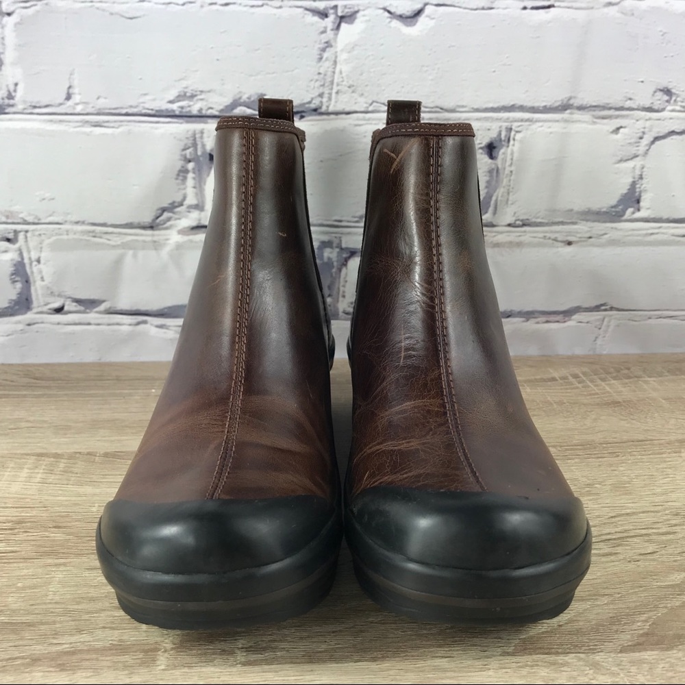 Dansko Vail Brown Leather Clog Ankle Boots 37 - Picture 2 of 9